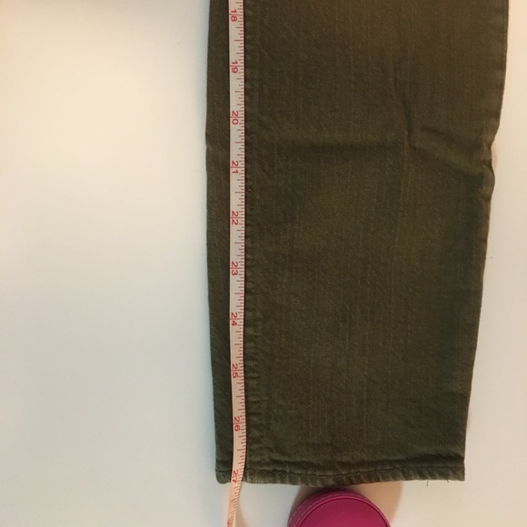 Madewell Skinny Skinny Ankle Jeans Olive Green EUC - Picture 10 of 11